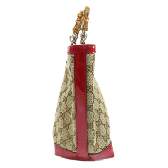 Gucci Handbag Bamboo Canvas GG - Picture 3 of 9